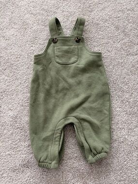 Old Navy Green Fleece Overalls